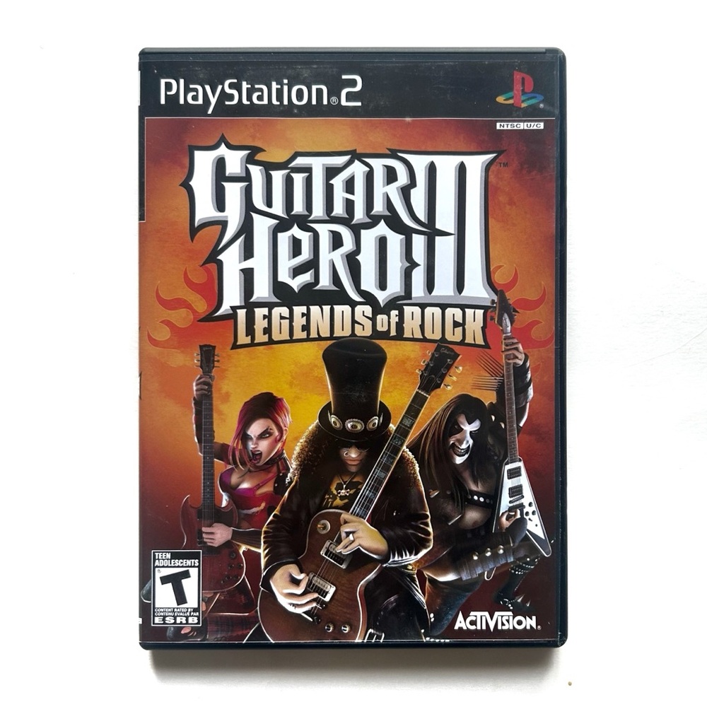 Guitar Hero III: Legends of Rock PlayStation 2 PS2 Video Game 2007 Music Teen